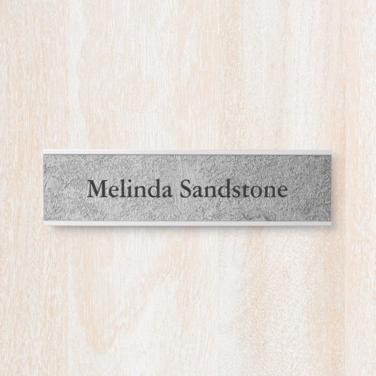 織り目加工のぶら下がったな壁の机のドアの名札 サインプレート (正面)