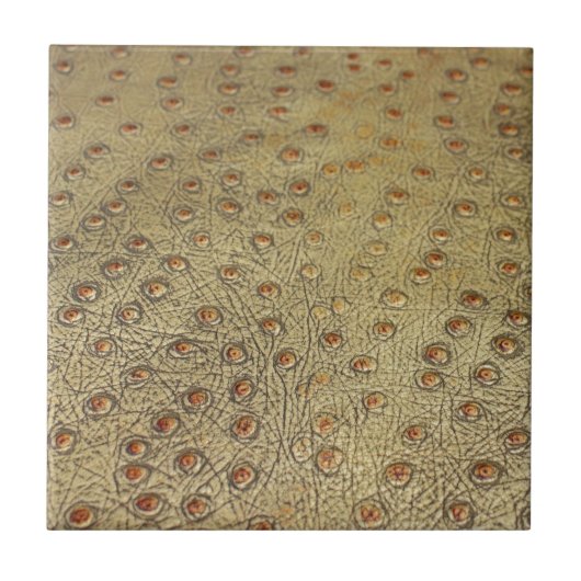 織り目加工のフェイクなだちょうの革 タイル (正面)