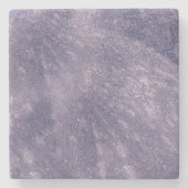 織り目加工のラベンダーの紫色 ストーンコースター (正面)