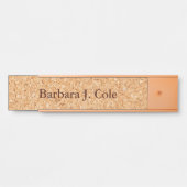 織り目加工の一見のぶら下がったな壁の机のドアの名札 サインプレート (正面)