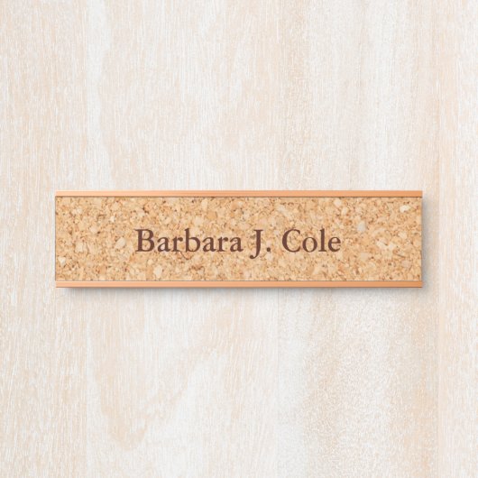 織り目加工の一見のぶら下がったな壁の机のドアの名札 サインプレート (正面)