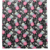 織り目加工の三角形のパイナップルパターン シャワーカーテン (正面)