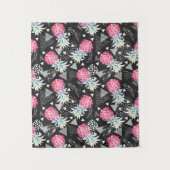 織り目加工の三角形のパイナップルパターン タペストリー (正面)