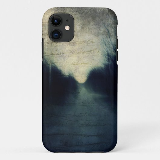 織り目加工の夕べの抽象芸術 Case-Mate iPhoneケース (裏面)