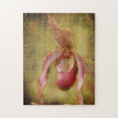 織り目加工の女性スリッパ蘭 ジグソーパズル (縦)