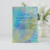 織り目加工の星のバーのバルミツワーの披露宴カード エンクロージャーカード (スタンド正面)