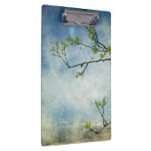 織り目加工の空上のツリーブランチ クリップボード (右)