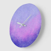 織り目加工の紫色のグラデーション ラージ壁時計 (傾斜)