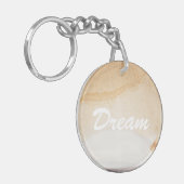 織り目加工の背景 キーホルダー (正面左)