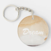 織り目加工の背景 キーホルダー (正面)