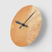 織り目加工の背景 ラウンド壁時計 (傾斜)