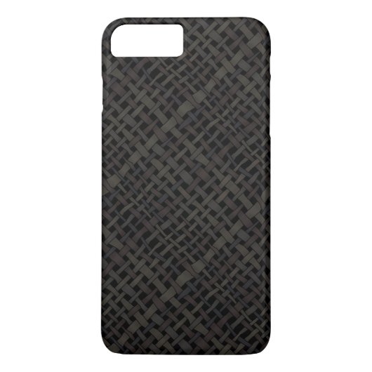 織り素朴ブラックバーラップ Case-Mate iPhoneケース (裏面)