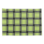 織り緑 枕カバー (裏面-右)