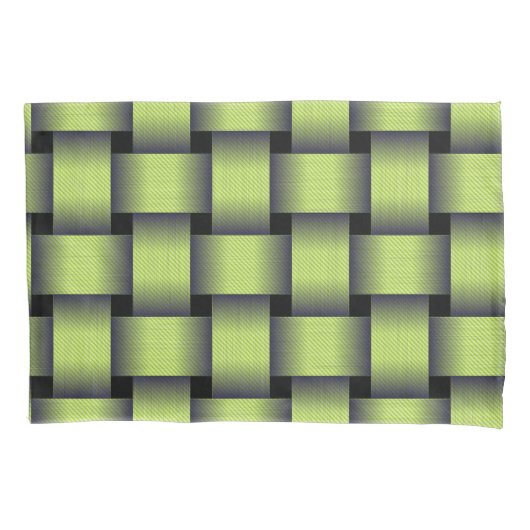 織り緑 枕カバー (正面左)