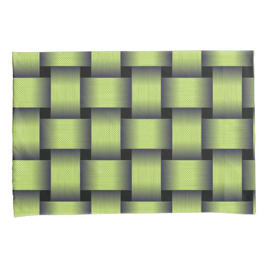 織り緑 枕カバー (正面右)