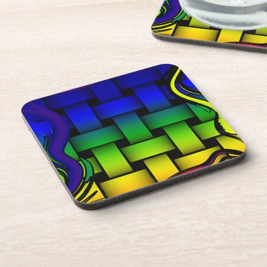 織り色 コースター (左側)