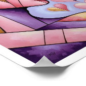 織り込みハート ポスター (角)