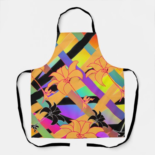 織り込みフローラ エプロン (正面)