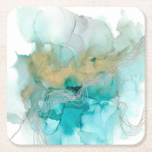 織り込み冶金 スクエアペーパーコースター (正面)