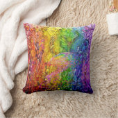 織り込み魔法レインボー クッション (ブランケット)