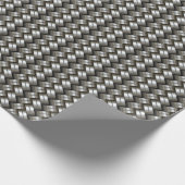 織り金属パターン ラッピングペーパー (角)