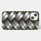 織り金属パターン iPhoneケース (裏面横)