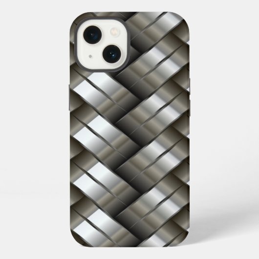 織り金属パターン iPhoneケース (裏面)