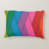 織カラフルりリボン枕 アクセントクッション (裏面)