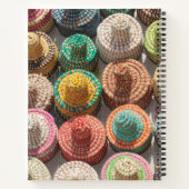 織カラフルり帽子 ノートブック (裏面)