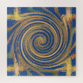 織カラフルり縞模様 ジグソーパズル (横)