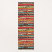 織ストライプの物の縄織り ヨガマット (正面)