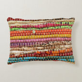 織ストライプの織は自然に見える アクセントクッション (正面)