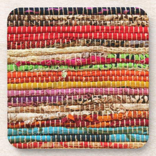 織ストライプの織は自然に見える コースター (正面)