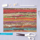 織ストライプの織は自然に見える 薄葉紙 (クラフト)