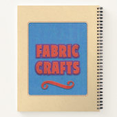 織パーソナライズされた工芸 ノートブック (裏面)