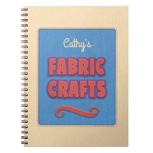 織パーソナライズされた工芸 ノートブック (正面)