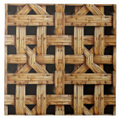 織フェイククール模様 タイル (正面)