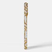 織フェイク金ゴールドメタリック・ギャツビー Case-Mate iPhoneケース (裏面 / 右)