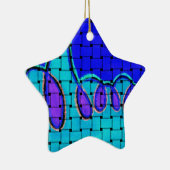 織フランスの織抽象芸術 セラミックオーナメント (右)