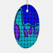 織フランスの織抽象芸術 セラミックオーナメント (右)