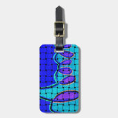 織フランスの織抽象芸術 ラゲッジタグ (正面縦)