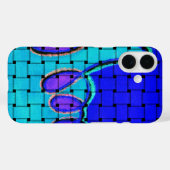 織フランスの織抽象芸術 Case-Mate iPhoneケース (裏面 (横))