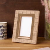 織モダンり模様(文字) レーザー彫刻フレーム (左)