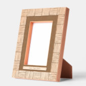 織モダンり模様(文字) レーザー彫刻フレーム (左)