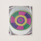 織伝統的プレート渦 ジグソーパズル (縦)