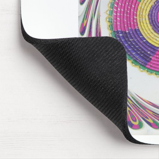 織伝統的プレート渦 マウスパッド (コーナー)