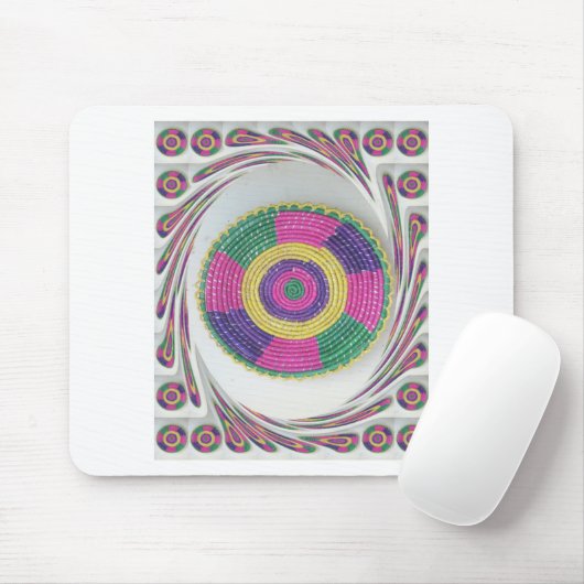 織伝統的プレート渦 マウスパッド (マウス)