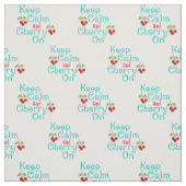 織保物の静穏とさくらんぼ ファブリック (見本)