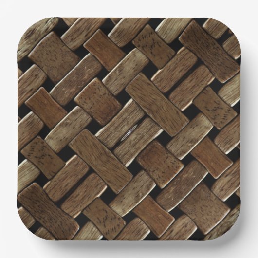 織木材#3紙プレート ペーパープレート (正面)