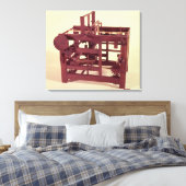 織機の作業モデル キャンバスプリント (インサイチュ (寝室))